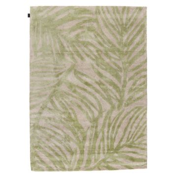 tapis moderne vert tropics angelo