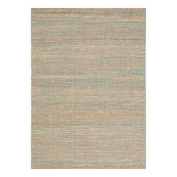 tapis moderne coton uni marron flatweave ligne pure