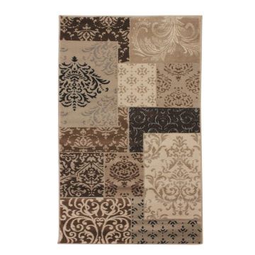 tapis patchwork flair rugs beige artisan