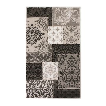 tapis patchwork gris flair rugs artisan