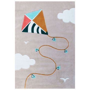 tapis enfant cerf-volant tufté main art for kids