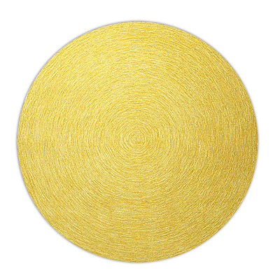 tapis moderne rond colour in motion esprit home jaune