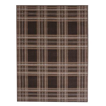tapis moderne marron check flair rugs