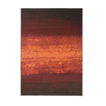 tapis moderne rouge et orange ombre flair rugs
