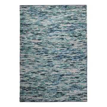 tapis moderne reflection bleu