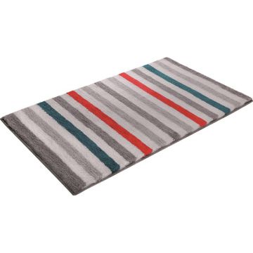 tapis de bain orange esprit line stripe