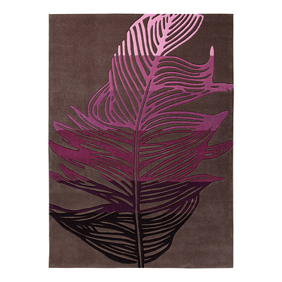 tapis feather taupe et rose moderne esprit home