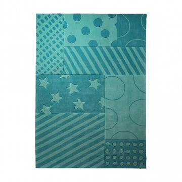 tapis stars and stripes esprit home turquoise