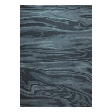 tapis moderne deep water bleu esprit