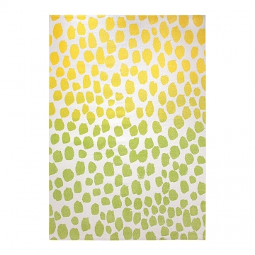 tapis moderne snugs jaune et vert - esprit home