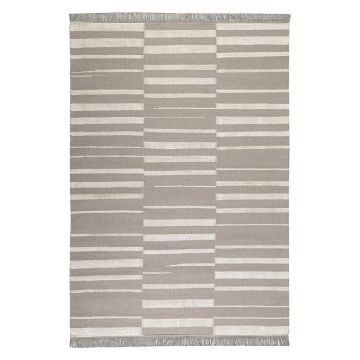 tapis carpets & co. moderne skid marks taupe et blanc