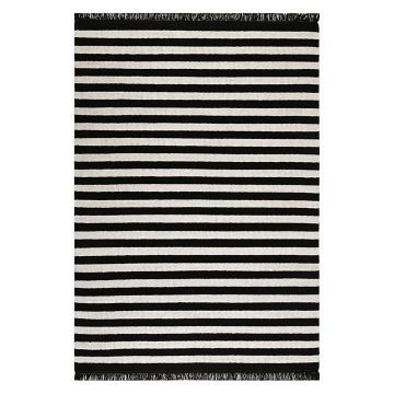 tapis carpets & co. moderne noble stripes noir et blanc