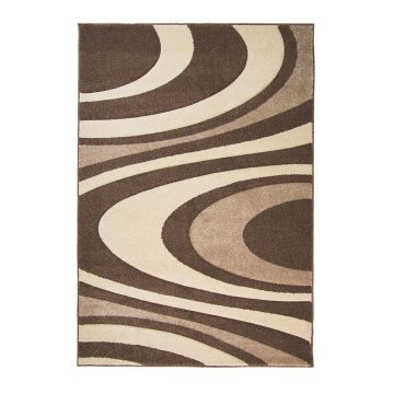 tapis moderne marron et beige honesty flair rugs