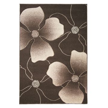 tapis moderne marron et beige jasmine flair rugs