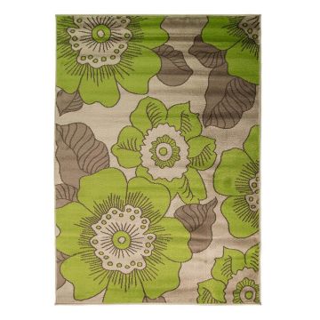 tapis moderne vert blossom flair rugs