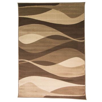 tapis moderne marron contour flair rugs