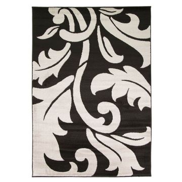 tapis moderne noir script flair rugs