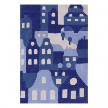tapis pour enfant amsterdam bleu art for kids