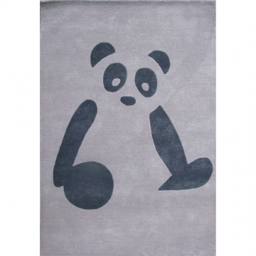 tapis enfant gris panda art for kids