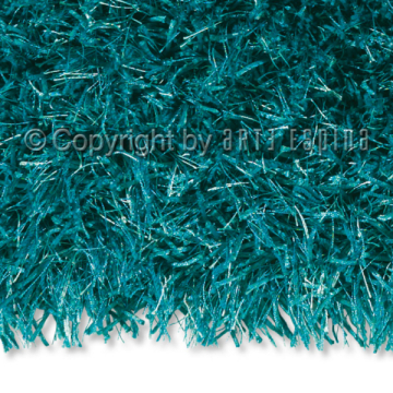tapis shaggy beat turquoise arte espina tufté main