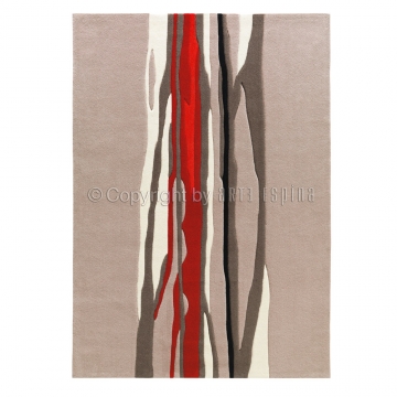tapis red trace beige et rouge arte espina