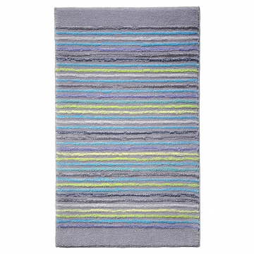 tapis de bain esprit home cool stripes gris