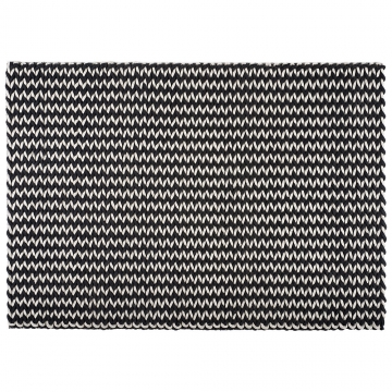 tapis en laine loane noir et blanc