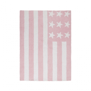 tapis enfant flag american baby rose lorena canals