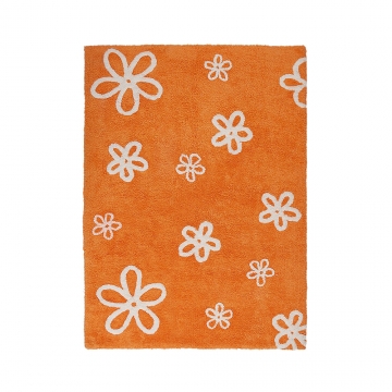 tapis enfant flores orange lorena canals