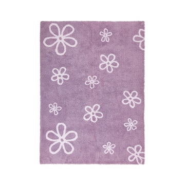 tapis enfant flores violet lorena canals
