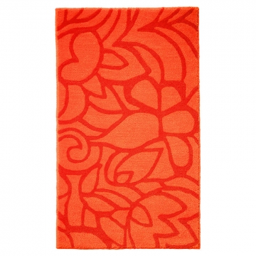 tapis de bain flower shower orange esprit home