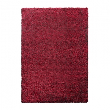 tapis shaggy cosy glamour rouge esprit home