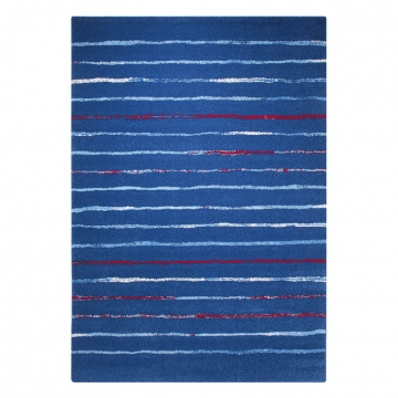 tapis bleu esprit home joyful stripes