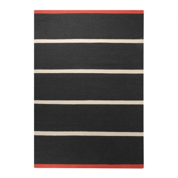tapis simple stripe esprit home noir