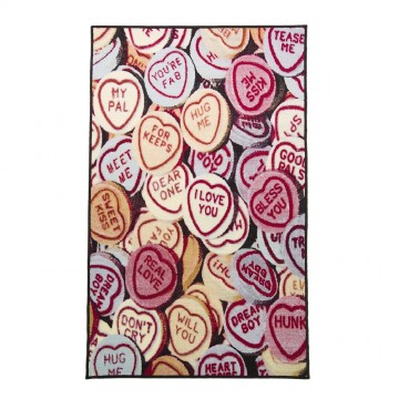 tapis flair rugs hearts multicolore