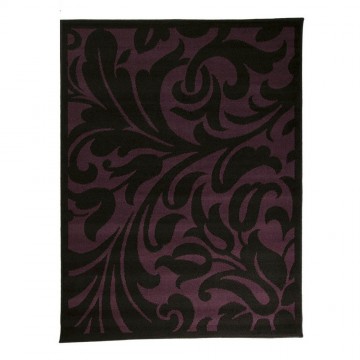 tapis flair rugs warwick noir et violet