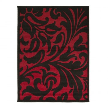 tapis flair rugs warwick noir et rouge