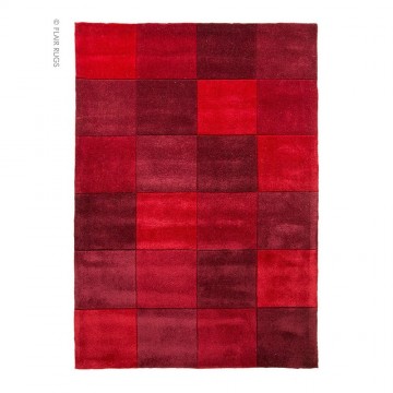 tapis flair rugs squared rouge