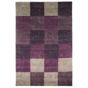 tapis flair rugs glade check violet