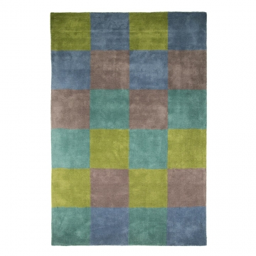 tapis flair rugs glade check vert