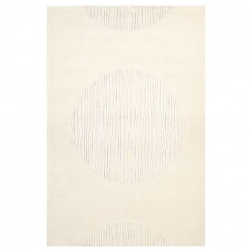 tapis create ligne pure tufté main blanc