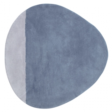 tapis enfant coton stone bleu lilipinso