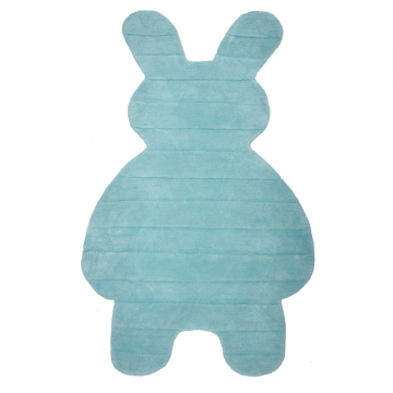tapis enfant bunny bleu nattiot