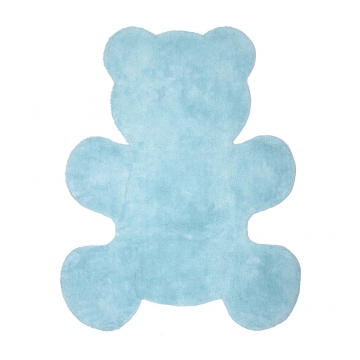 tapis enfant little teddy bleu nattiot