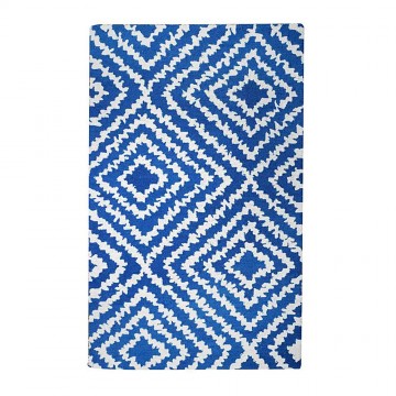 tapis tufté main banha bleu the rug republic