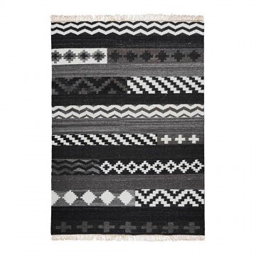 tapis kilim fait main tribe naturel the rug republic