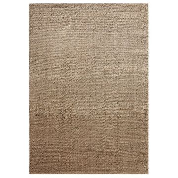 tapis down to earth moderne robust beige sable