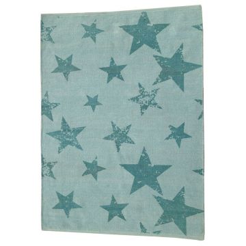 tapis enfant réversible vintage star vert lorena canals