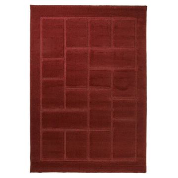 tapis moderne rouge 4304 flair rugs