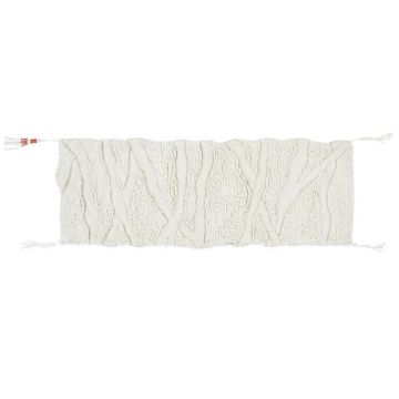 tapis de couloir en laine lavable enkang ivoire